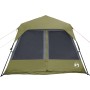 Tenda Campeggio 9 Persone Verde Rilascio Rapido Impermeabile