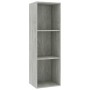 Libreria/Mobile TV Grigio Cemento 36x30x114cm Legno Multistrato