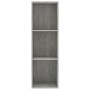 Libreria/Mobile TV Grigio Cemento 36x30x114cm Legno Multistrato