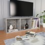 Libreria/Mobile TV Grigio Cemento 36x30x114cm Legno Multistrato