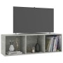 Libreria/Mobile TV Grigio Cemento 36x30x114cm Legno Multistrato