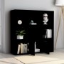 Libreria Nera 98x30x98 cm in Legno Multistrato