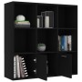 Libreria Nera 98x30x98 cm in Legno Multistrato