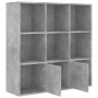 Libreria Grigio Cemento 98x30x98 cm in Legno Multistrato