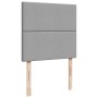 Giroletto a Molle con Materasso Grigio Chiaro 90x200 cm Tessuto
