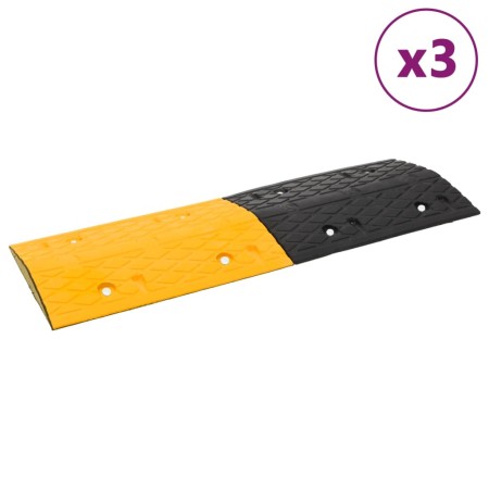 Dossi 3 pz Giallo e Nero 97x32,5x4 cm in Gomma