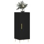 Credenza Nero 34,5x34x90 cm in Legno Multistrato