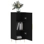 Credenza Nero 34,5x34x90 cm in Legno Multistrato