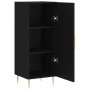 Credenza Nero 34,5x34x90 cm in Legno Multistrato