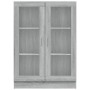 Mobile Vetrina Grigio Sonoma 82,5x30,5x115 cm Legno Multistrato