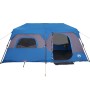Tenda Campeggio 9 Persone Blu Rilascio Rapido Impermeabile