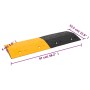 Dossi 4 pz Giallo e Nero 97x32,5x4 cm in Gomma