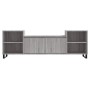 Mobile TV Grigio Sonoma 160x35x55 cm in Legno Multistrato