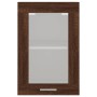 Pensile Vetro Rovere Marrone 40x31x60 cm Legno Multistrato