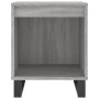 Comodino Grigio Sonoma 40x35x50 cm in Legno Multistrato