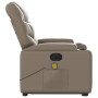 Poltrona Alzapersona Massaggio Elettrica Cappuccino Similpelle