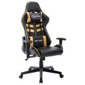 Sedia da Gaming Nera e Oro in Similpelle