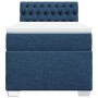 Giroletto a Molle con Materasso Blu 100x200 cm in Tessuto