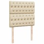 Giroletto a Molle con Materasso Crema 90x200 cm inTessuto