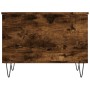 Tavolino da Salotto Rovere Fumo 60x44,5x45 cm Legno Multistrato
