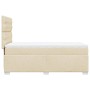 Giroletto a Molle con Materasso Crema 90x200 cm inTessuto