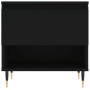 Tavolino da Salotto Nero 50x46x50 cm in Legno Multistrato