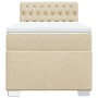 Giroletto a Molle con Materasso Crema 90x200 cm inTessuto