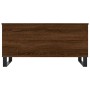 Tavolino Salotto Rovere Marrone 90x44,5x45 cm Legno Multistrato