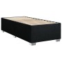 Giroletto a Molle con Materasso Nero 100x200 cm in Tessuto