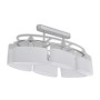 Lampada da Soffitto Paralume Ellissoidale Vetro 6 Lampadine E14