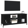 Mobile Porta TV Nero 102x35x45 cm in Legno Multistrato