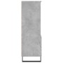 Credenza Grigio Cemento 40x36x110 cm in Legno Multistrato