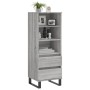 Credenza Grigio Sonoma 40x36x110 cm in Legno Multistrato