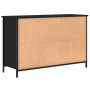 Mobile Porta TV Nero 100x35x65 cm in Legno Multistrato