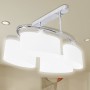 Lampada da Soffitto Ellissoidale Vetro Paralume 4 Lampadine E14