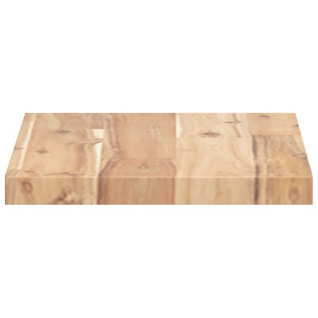 Ripiano a Parete 40x20x2 cm Legno Massello Acacia Non Trattato