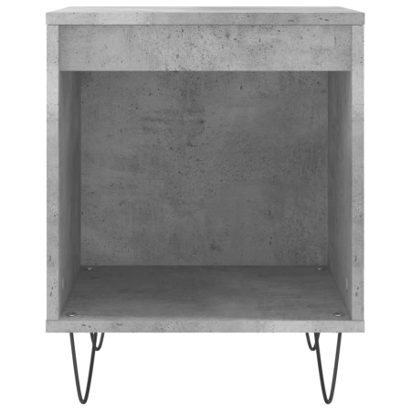 Comodini 2pz Grigio Cemento 40x35x50 cm in Legno Multistrato