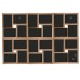 Cornice per Collage per 24x(13x18cm) Foto Marrone Chiaro in MDF