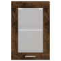 Mobile Pensile Vetro Rovere Fumo 40x31x60 cm Legno Multistrato