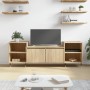 Mobile Porta TV Rovere Sonoma 160x35x55 cm Legno Multistrato