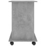 Scrivania Computer Grigio Cemento 80x50x75 cm Legno Multistrato