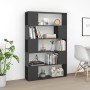 Libreria/Divisorio Grigio 100x24x155 cm in Truciolato