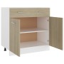 Mobile Inferiore Cassetto Rovere Sonoma 80x46x81,5 Multistrato