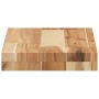 Piano per Tavolo 60x20x4cm Rettangolare Legno Massello Acacia