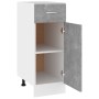 Armadio Inferiore Cassetto Grigio Cemento 30x46x81,5Multistrato