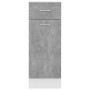 Armadio Inferiore Cassetto Grigio Cemento 30x46x81,5Multistrato