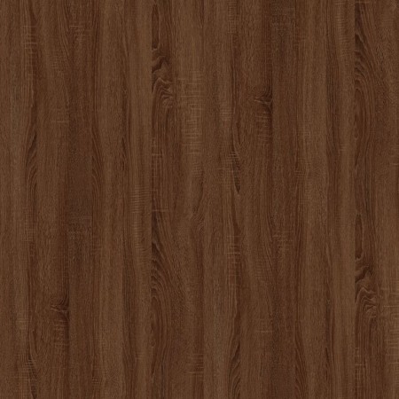 Armadietto Ruote Rovere Marrone 60x45x60 cm Legno Multistrato