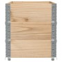 Paretali per Pallet 3 pz 100x50 cm in Legno Massello di Pino