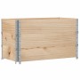 Paretali per Pallet 3 pz 100x50 cm in Legno Massello di Pino