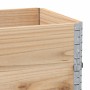 Paretali per Pallet 3 pz 100x50 cm in Legno Massello di Pino